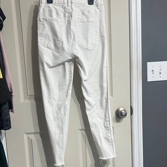 Women's White Garage Jeans - Picture 3 of 4